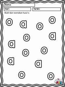 huruf vokal aeiou prasekolah pendidikan khas