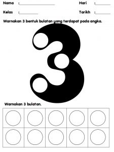 lembaran kerja nombor 1 hingga 10